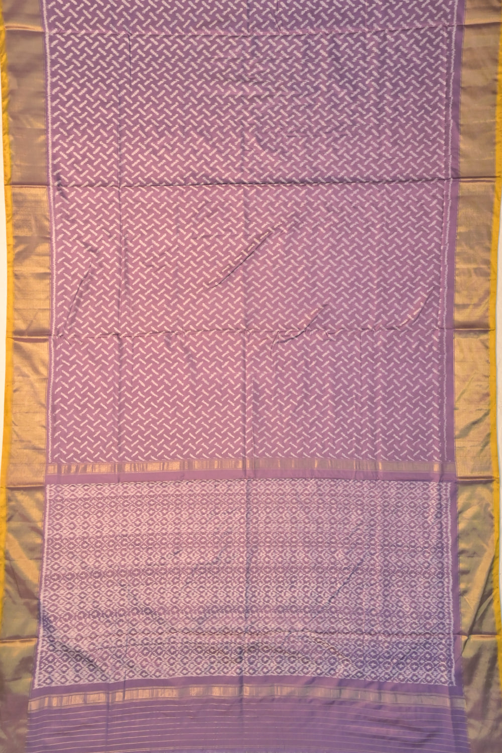 Pochampally Silk Ikat Lavender Saree