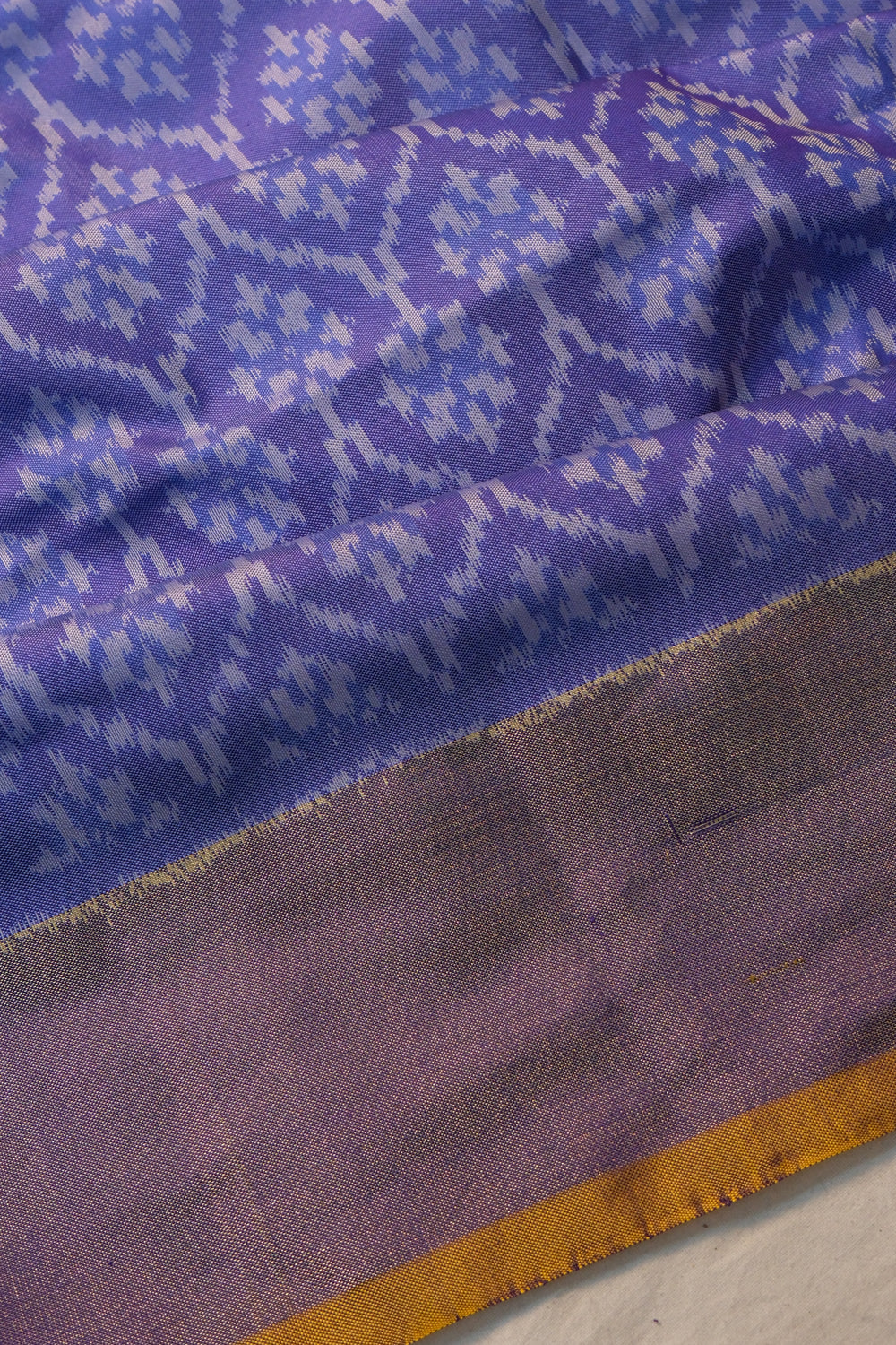 Pochampally Silk Ikat Violet Saree