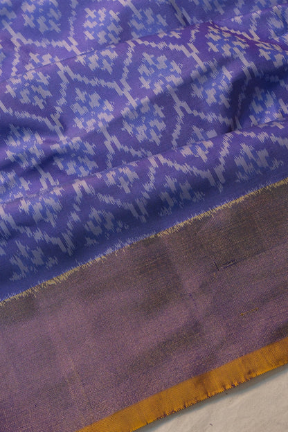 Pochampally Silk Ikat Violet Saree