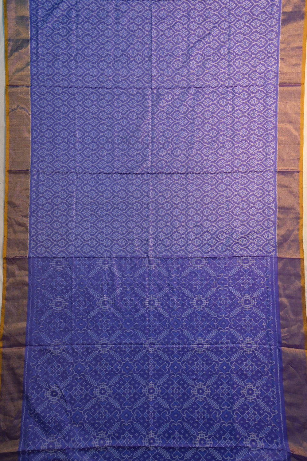 Pochampally Silk Ikat Violet Saree