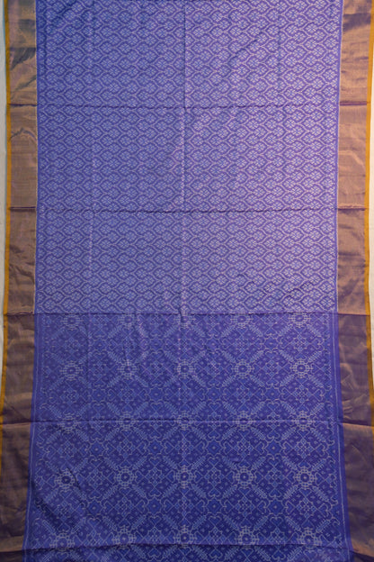 Pochampally Silk Ikat Violet Saree