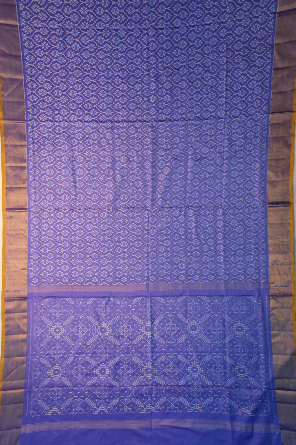 Pochampally Silk Ikat Violet Saree