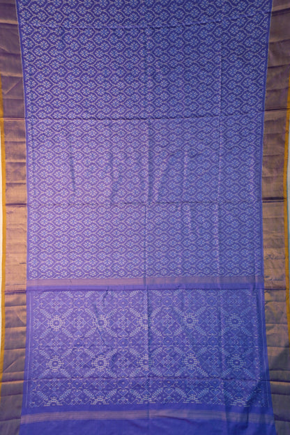 Pochampally Silk Ikat Violet Saree
