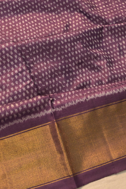 Pochampally Silk Ikat Purple Saree