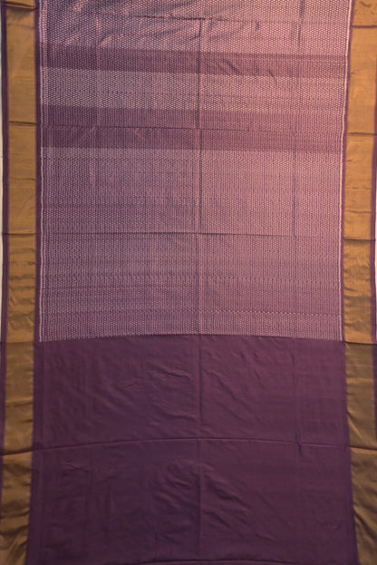 Pochampally Silk Ikat Purple Saree