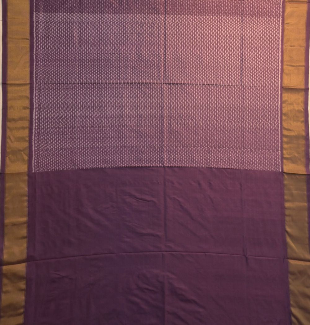 Pochampally Silk Ikat Purple Saree