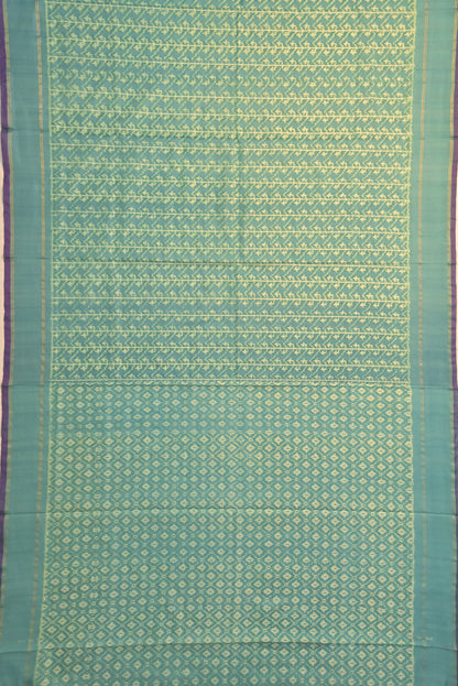 Pochampally Silk Ikat Sea Green Saree
