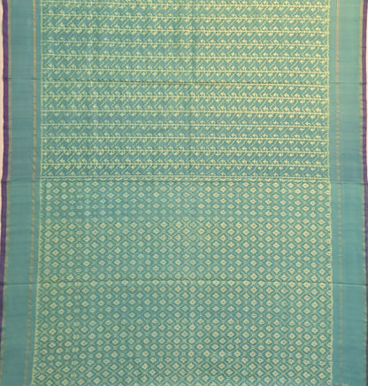 Pochampally Silk Ikat Sea Green Saree