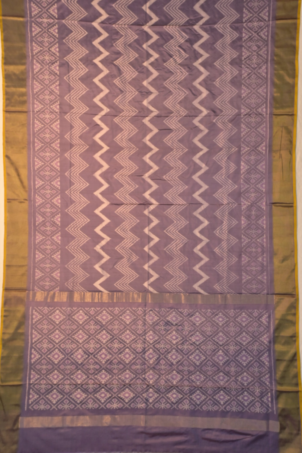 Pochampally Silk Ikat Lavender Saree