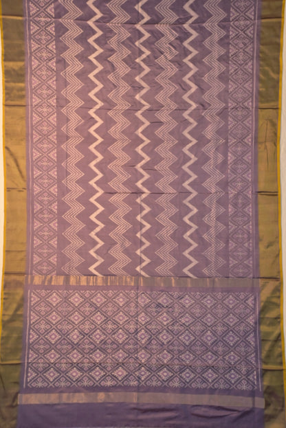 Pochampally Silk Ikat Lavender Saree