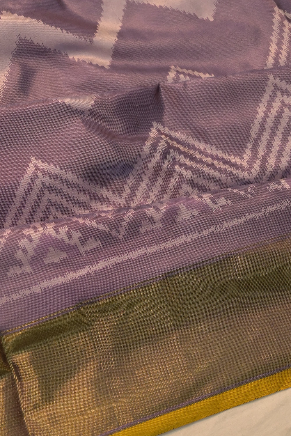 Pochampally Silk Ikat Lavender Saree