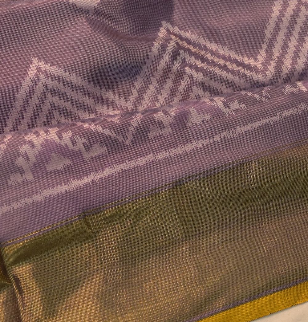 Pochampally Silk Ikat Lavender Saree
