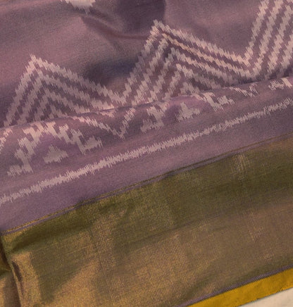 Pochampally Silk Ikat Lavender Saree