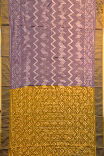 Pochampally Silk Ikat Lavender Saree