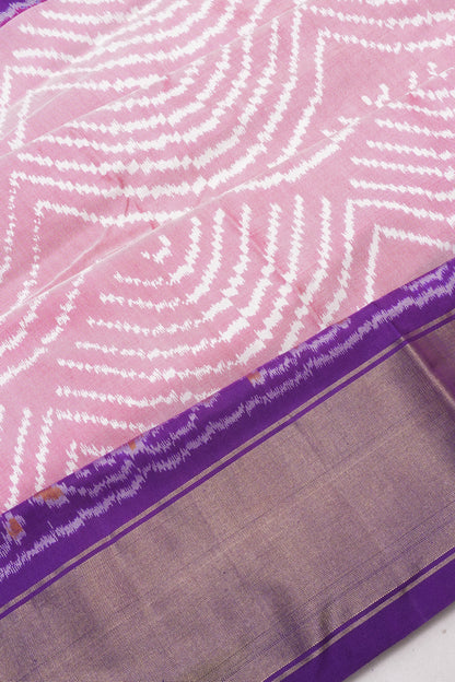 Pochampally Silk Ikat Pink Saree