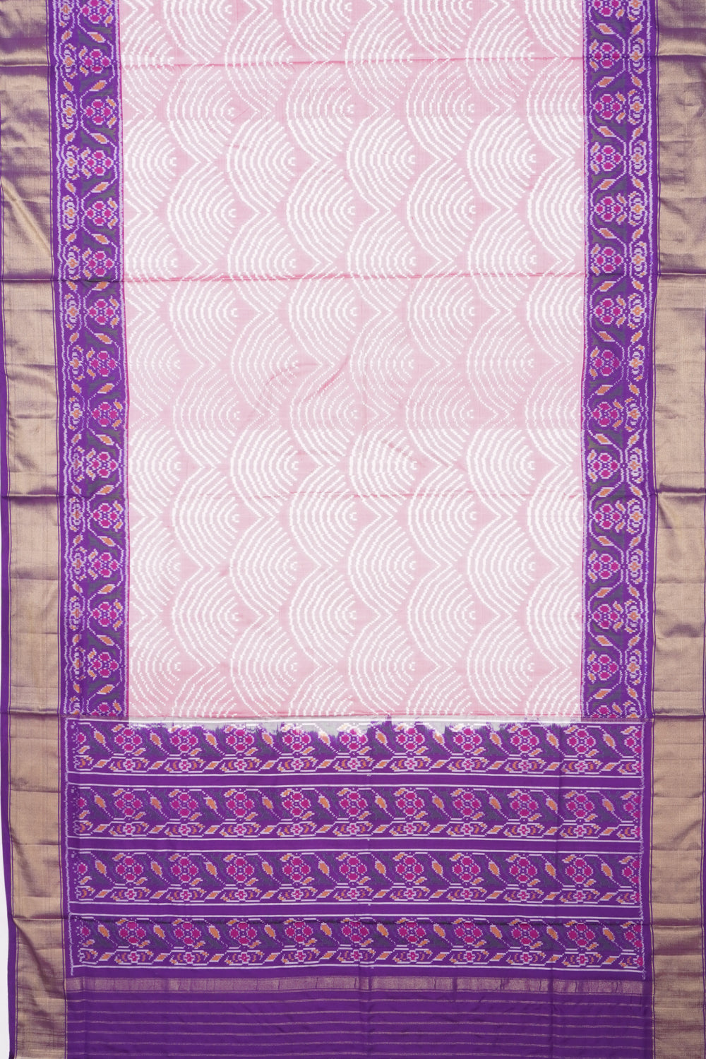 Pochampally Silk Ikat Pink Saree
