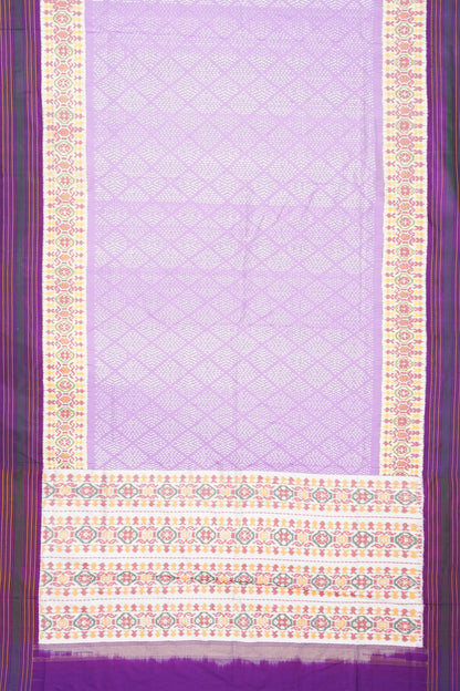 Pochampally Silk Ikat Lavender Saree