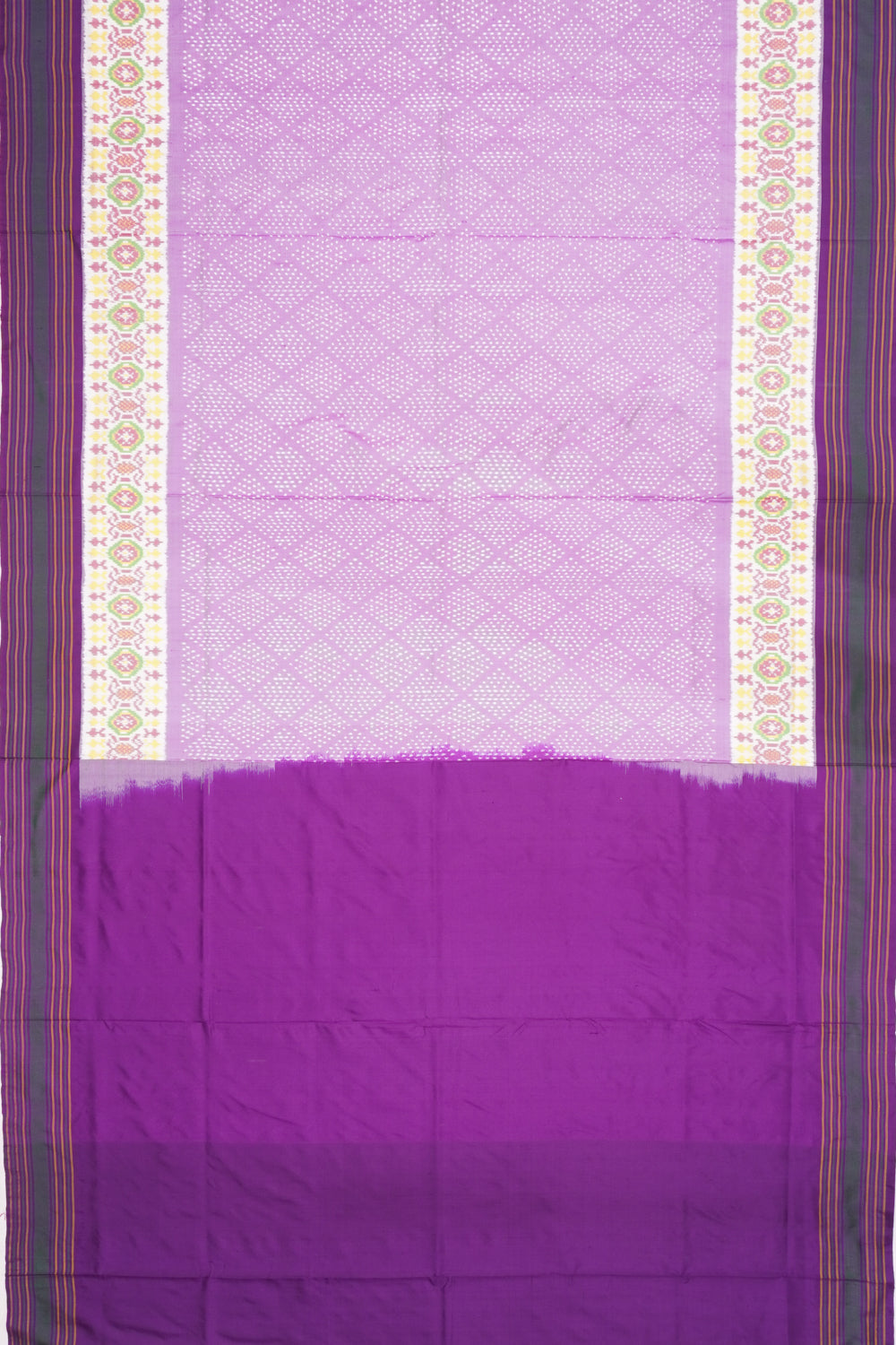 Pochampally Silk Ikat Lavender Saree