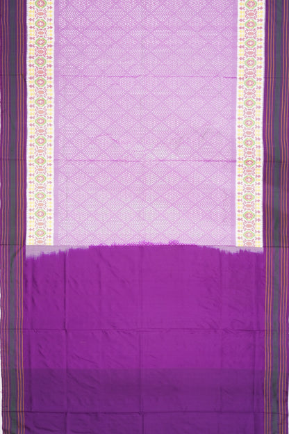 Pochampally Silk Ikat Lavender Saree