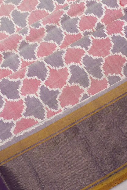 Pochampally Silk Ikat Multicolour Saree