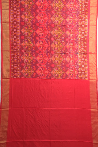 Pochampally Silk Ikat Pink Saree
