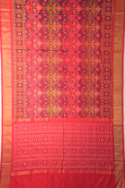 Pochampally Silk Ikat Pink Saree