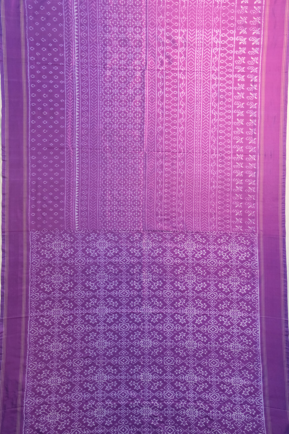 Pochampally Silk Ikat Violet Saree