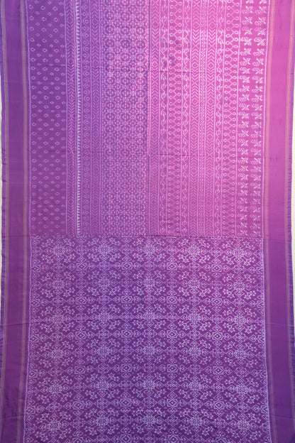 Pochampally Silk Ikat Violet Saree