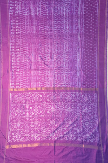 Pochampally Silk Ikat Violet Saree