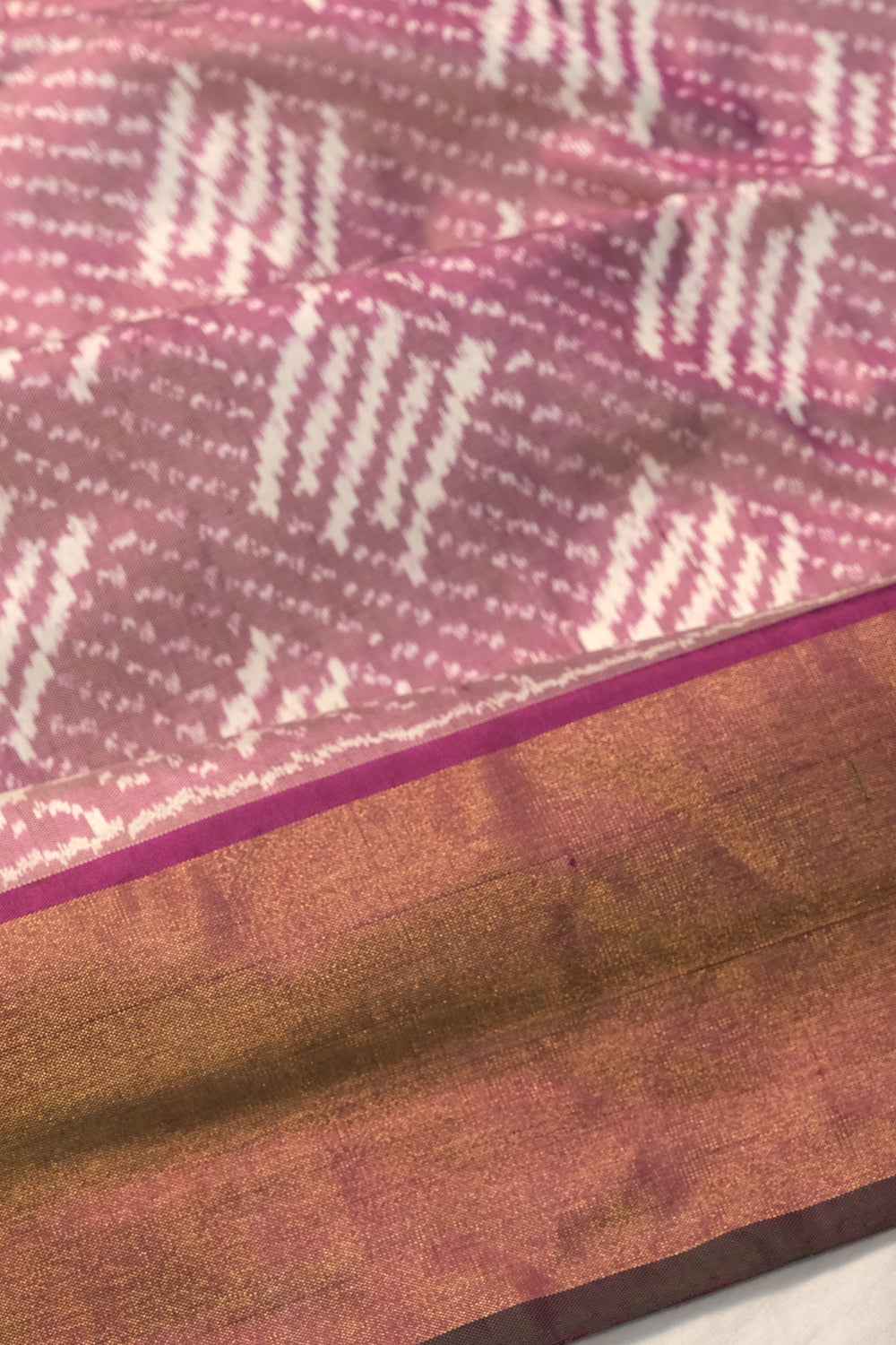 Pochampally Silk Ikat Purple Saree