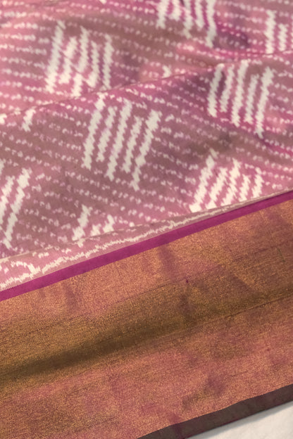 Pochampally Silk Ikat Purple Saree