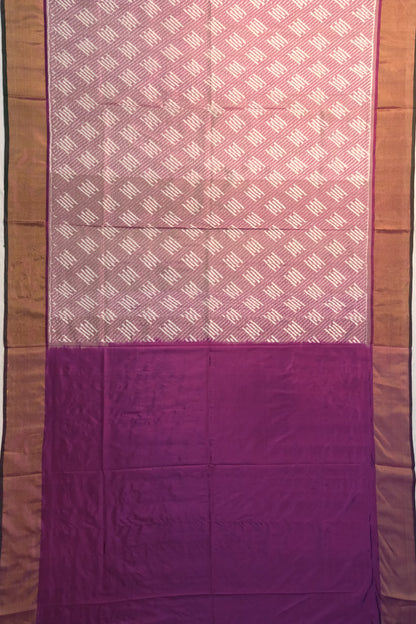 Pochampally Silk Ikat Purple Saree