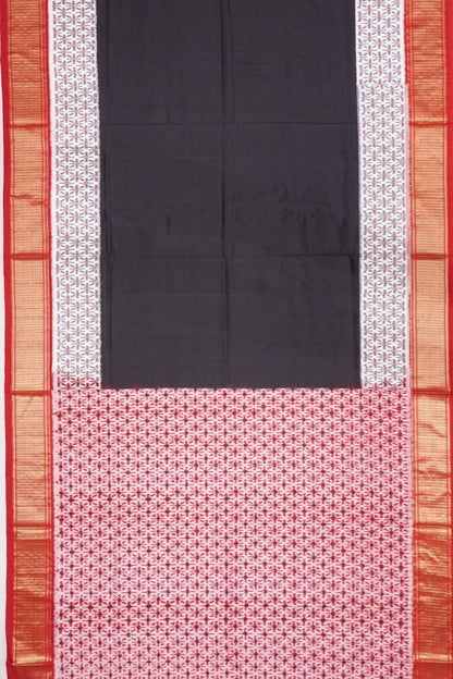 Pochampally Silk Ikat Black Saree
