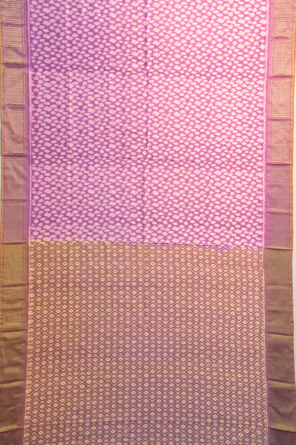 Pochampally Silk Ikat Lavender Saree