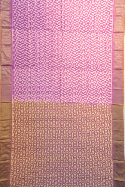 Pochampally Silk Ikat Lavender Saree