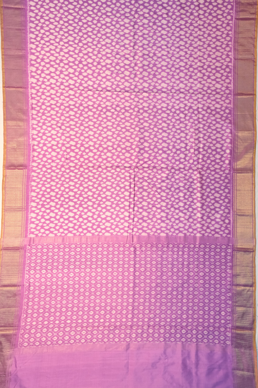 Pochampally Silk Ikat Lavender Saree