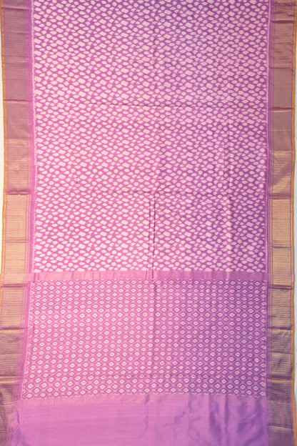 Pochampally Silk Ikat Lavender Saree