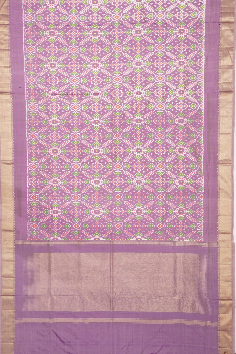 Pochampally Silk Ikat Lavender Saree