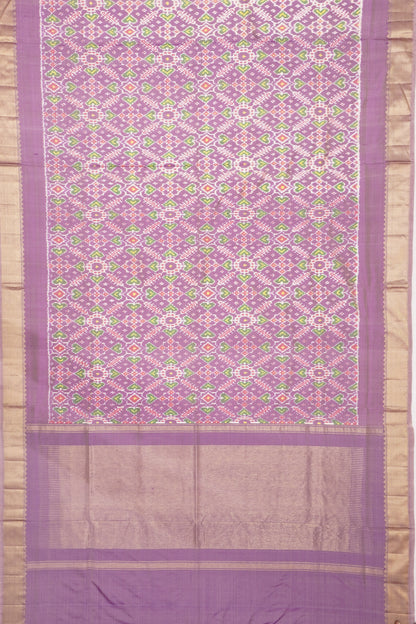 Pochampally Silk Ikat Lavender Saree