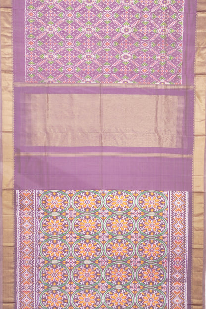 Pochampally Silk Ikat Lavender Saree