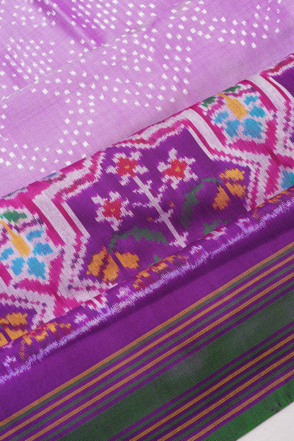 Pochampally Silk Ikat Lavender Saree