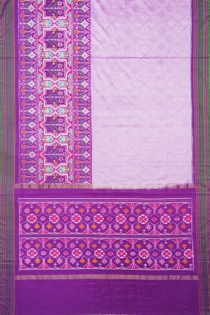 Pochampally Silk Ikat Lavender Saree