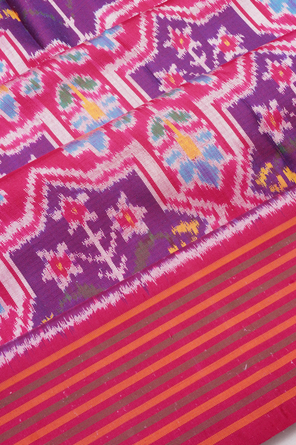 Pochampally Silk Ikat Pink Saree