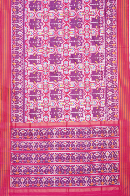 Pochampally Silk Ikat Pink Saree