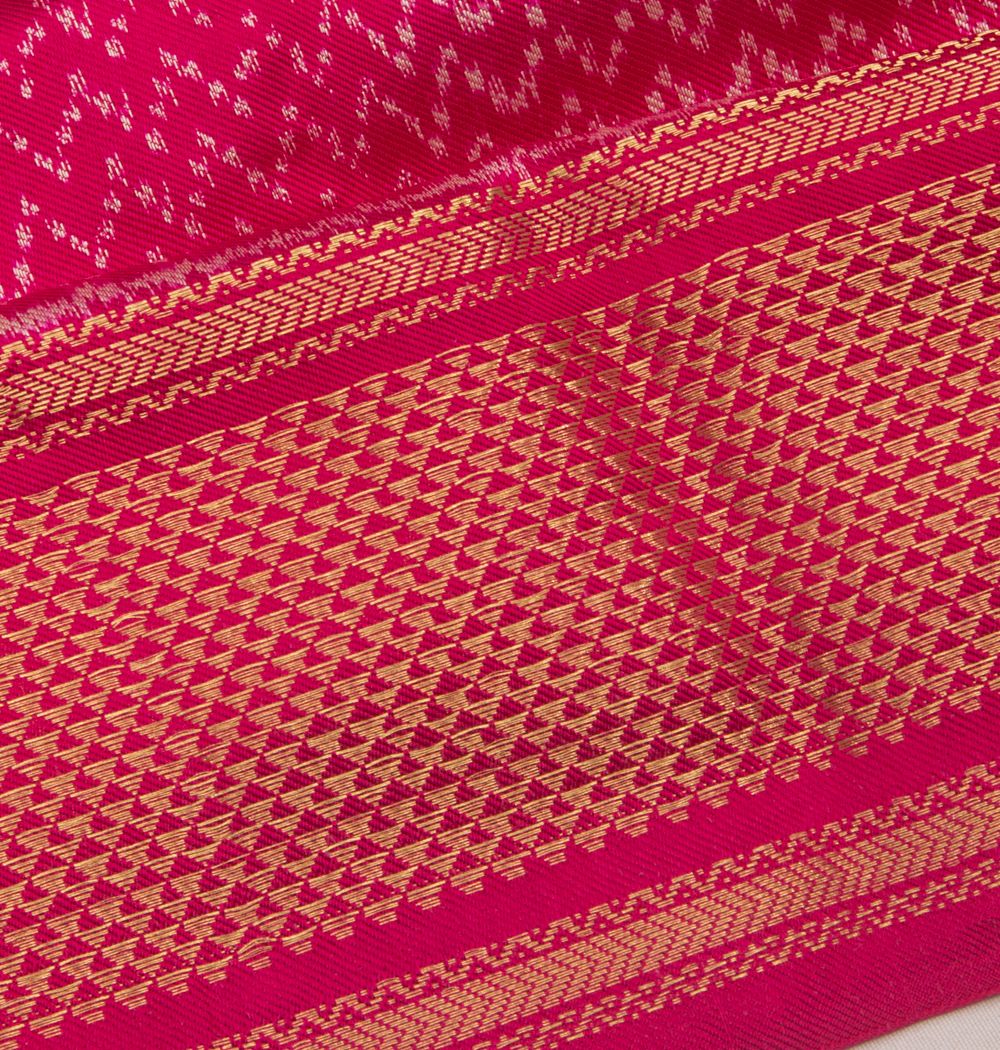 Pochampally Silk Ikat Purple Saree