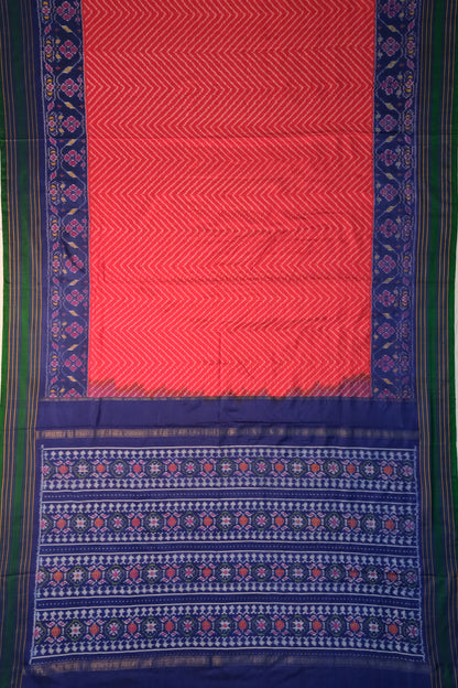 Pochampally Silk Ikat Pink Saree