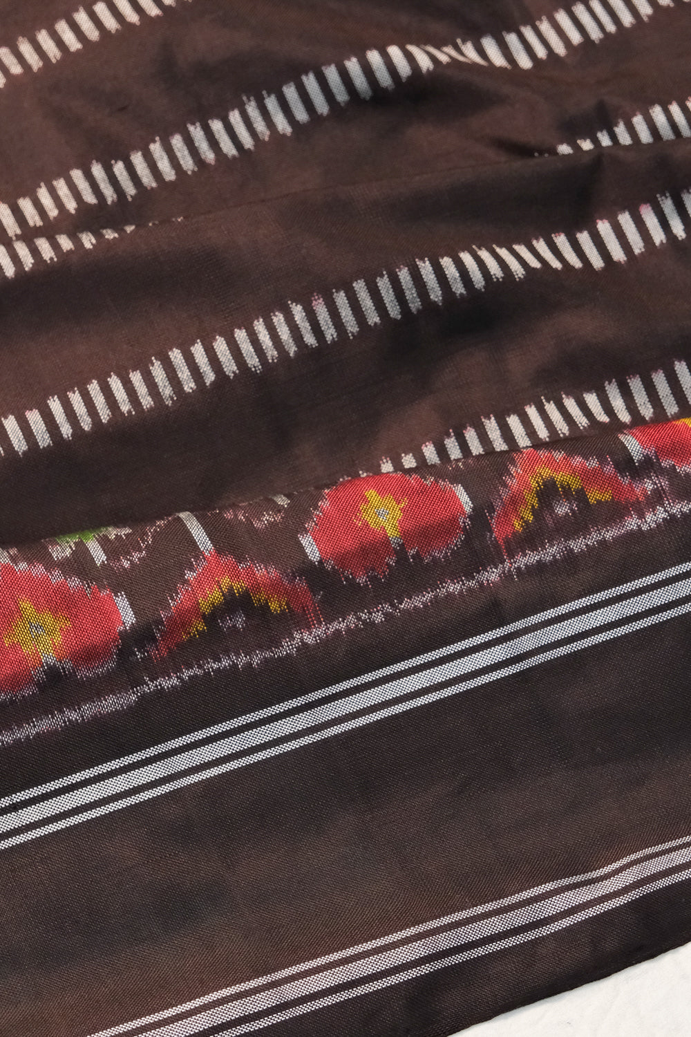 Pochampally Silk Ikat Black Saree