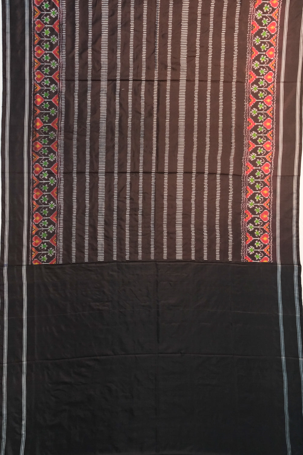 Pochampally Silk Ikat Black Saree