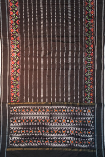 Pochampally Silk Ikat Black Saree