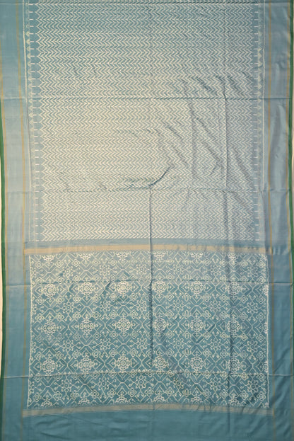 Pochampally Silk Ikat Sky Blue Saree